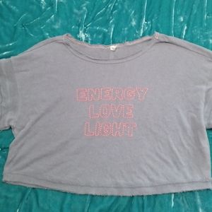 Free people movement cropped t-shirt size mm